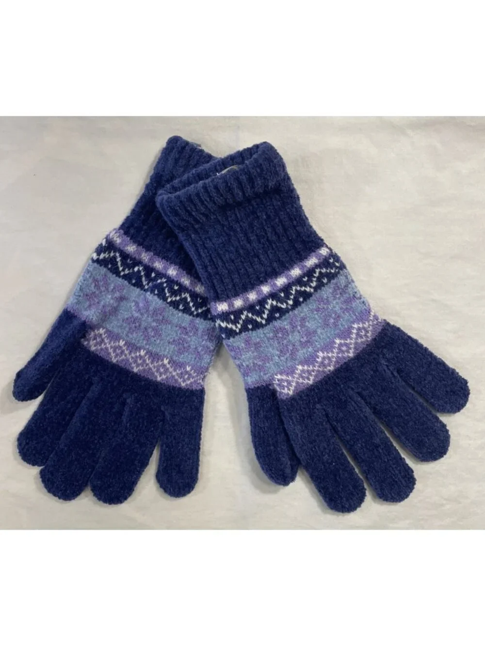 Women's Berkshire Fashions Beanie & Gloves Purple One Size